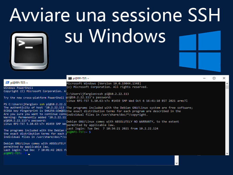 Avviare una sessione SSH su Windows 10 Avviare una sessione SSH su Windows 10